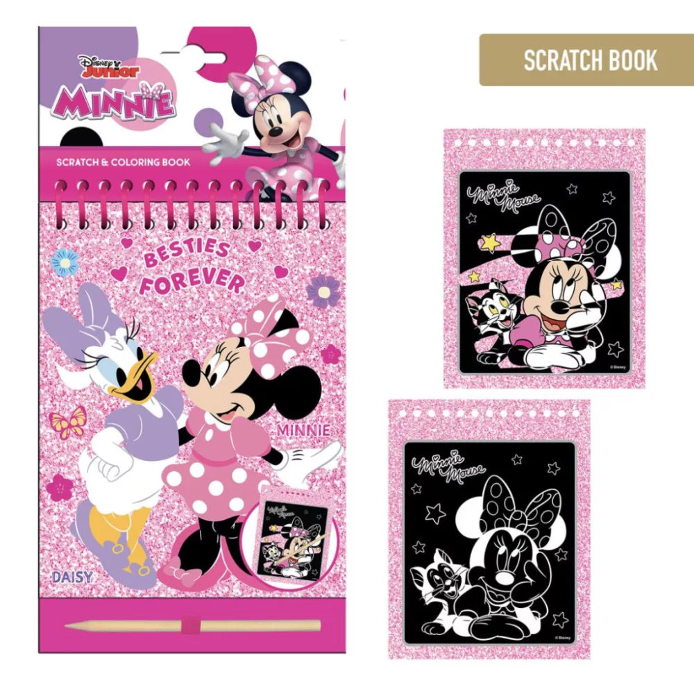 Coffret de dessin et de coloriage d'images à gratter Minnie