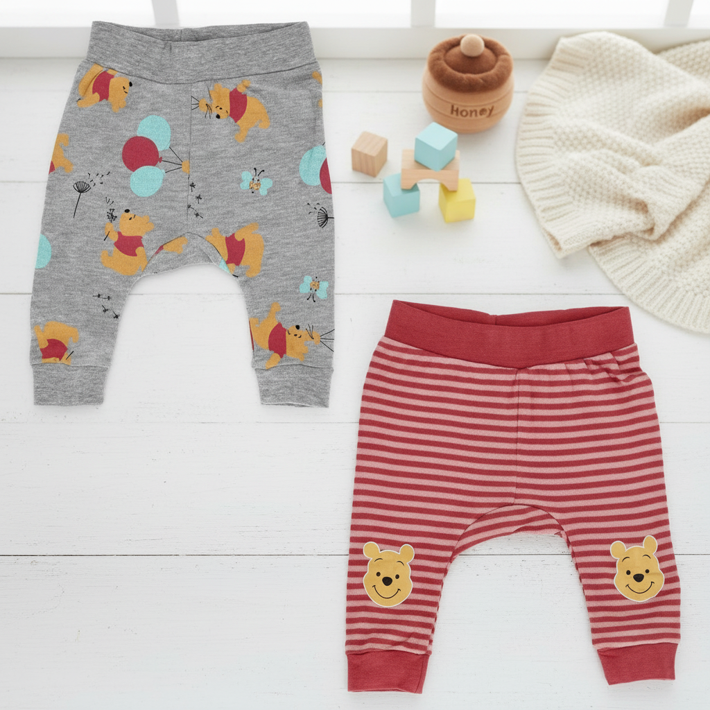 Lot de 2 pantalons ballons Disney Winnie l'ourson pour bébé (3-24 mois)