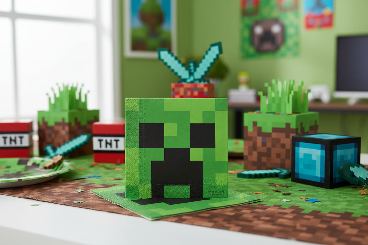 (Précommande) Serviettes en papier Minecraft 20 pièces