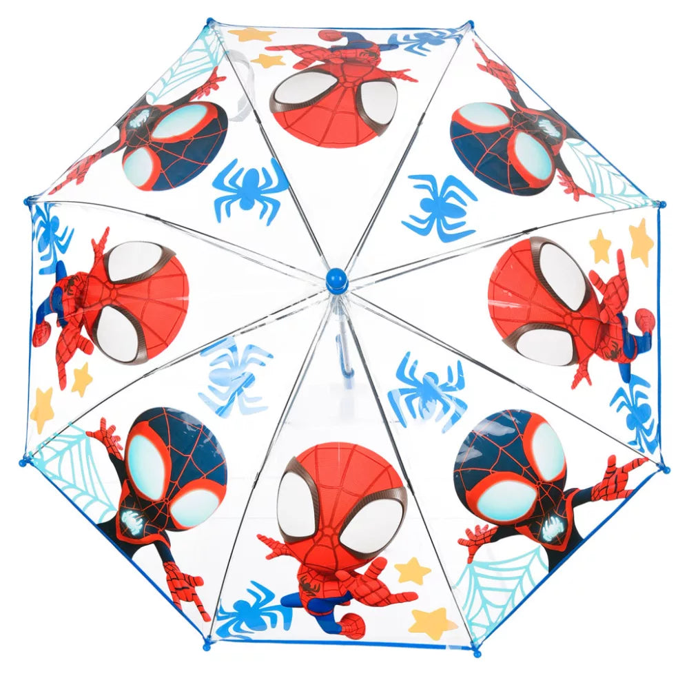 (Précommande) Parapluie transparent pour enfant Spidey Ø72 cm