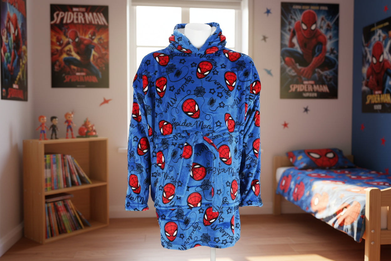 (Précommande) Couverture polaire en peluche Spiderman pour adulte