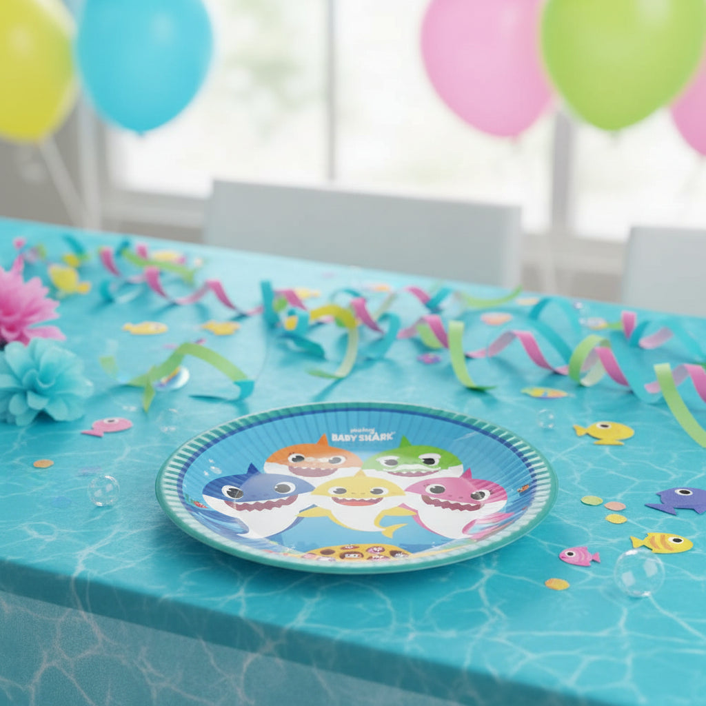 (Précommande) Assiettes en carton Baby Shark 23cm