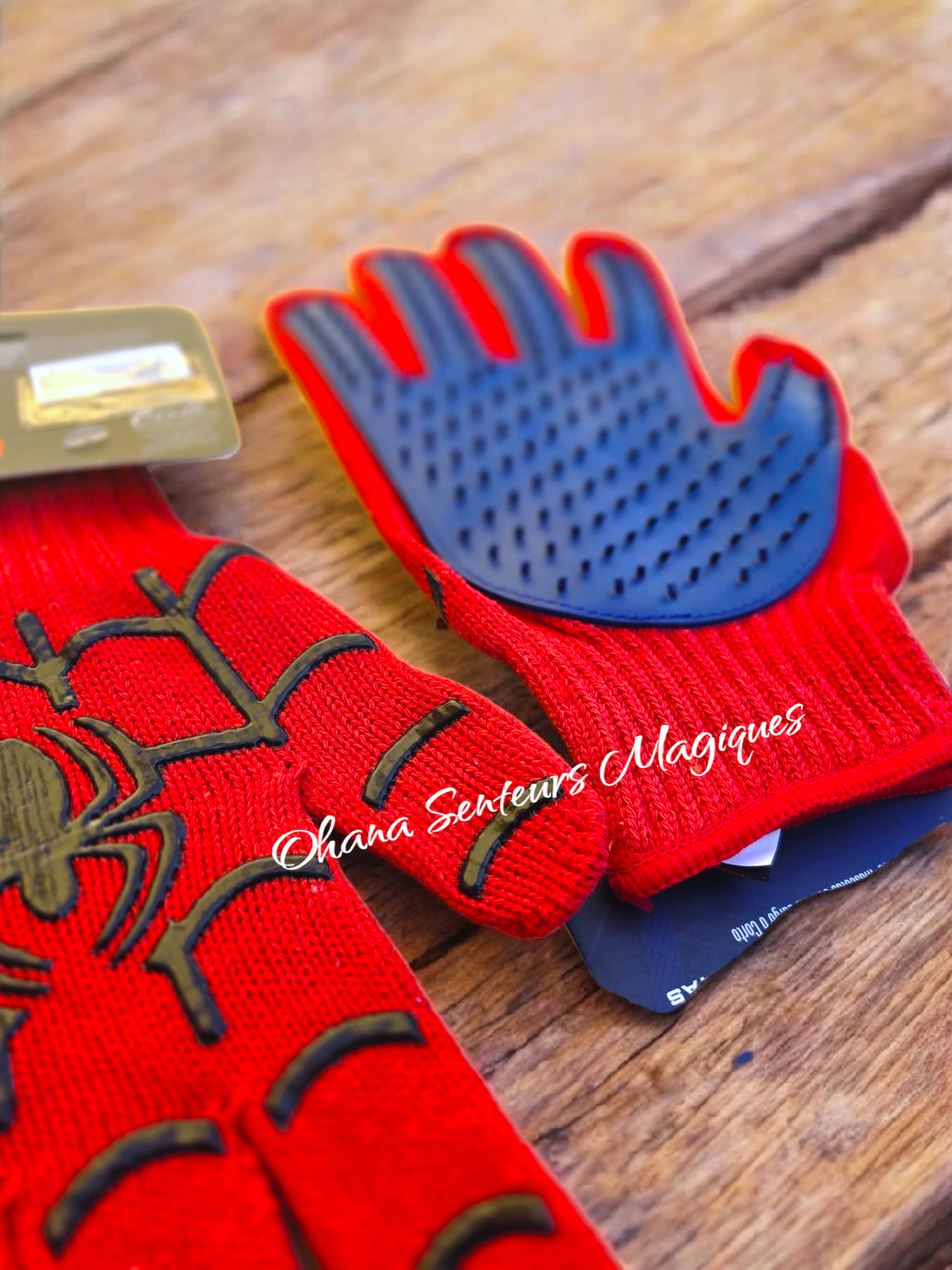 Gant de brosse pour animaux Spiderman