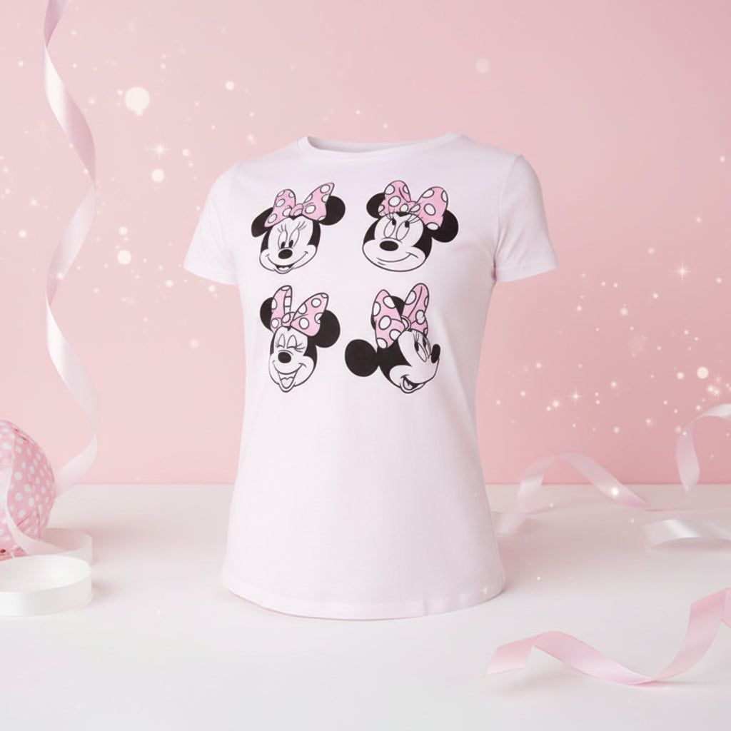 (Précommande) T-shirt court femme Disney Minnie, haut L
