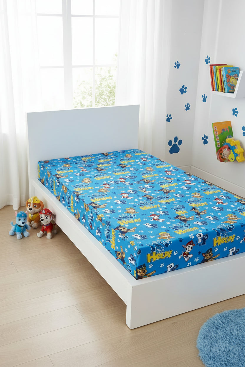 (Précommande) Drap housse 1 personne Pat Patrouille