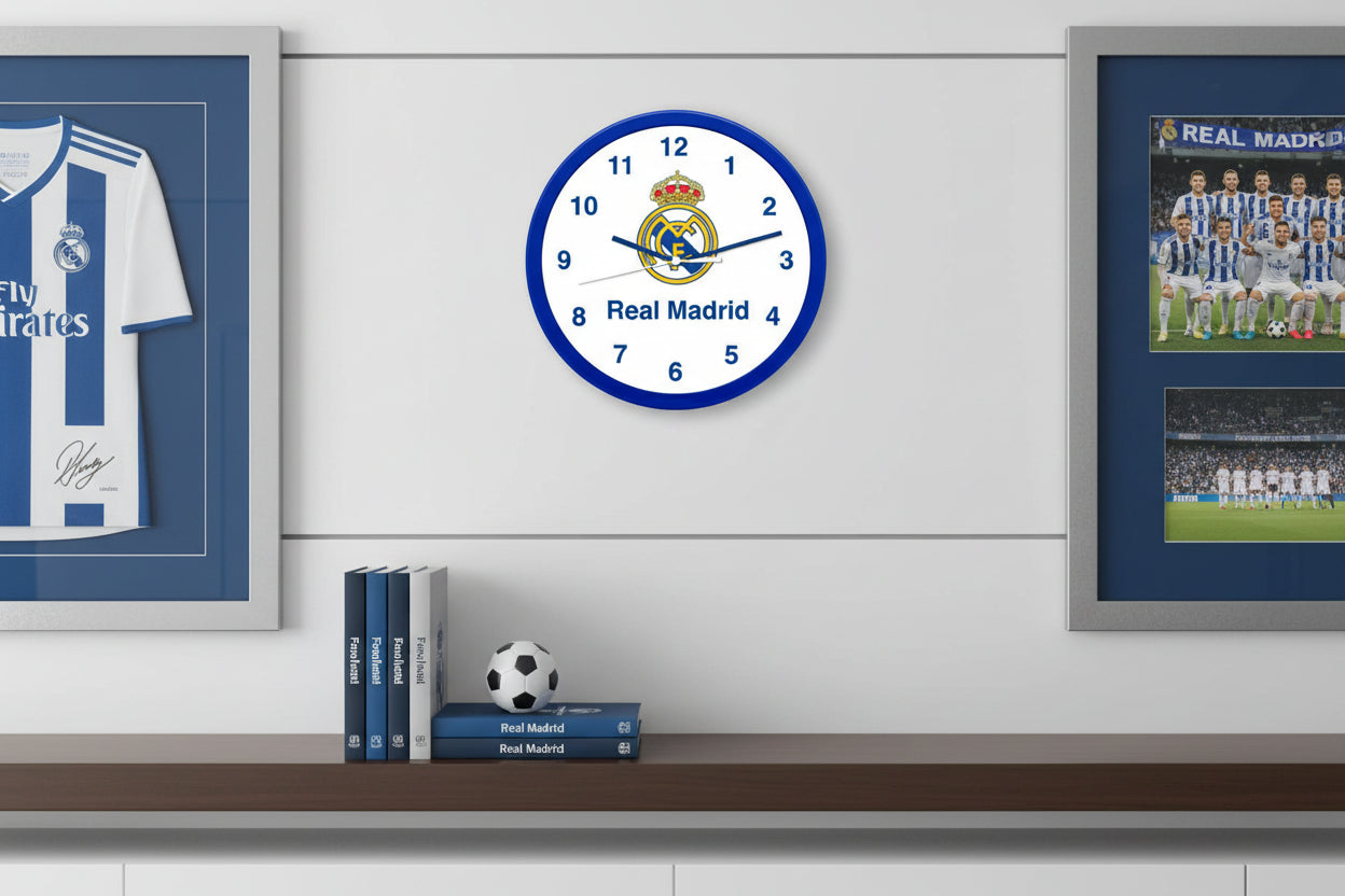 (Précommande)Horloge murale du Real Madrid 25 cm