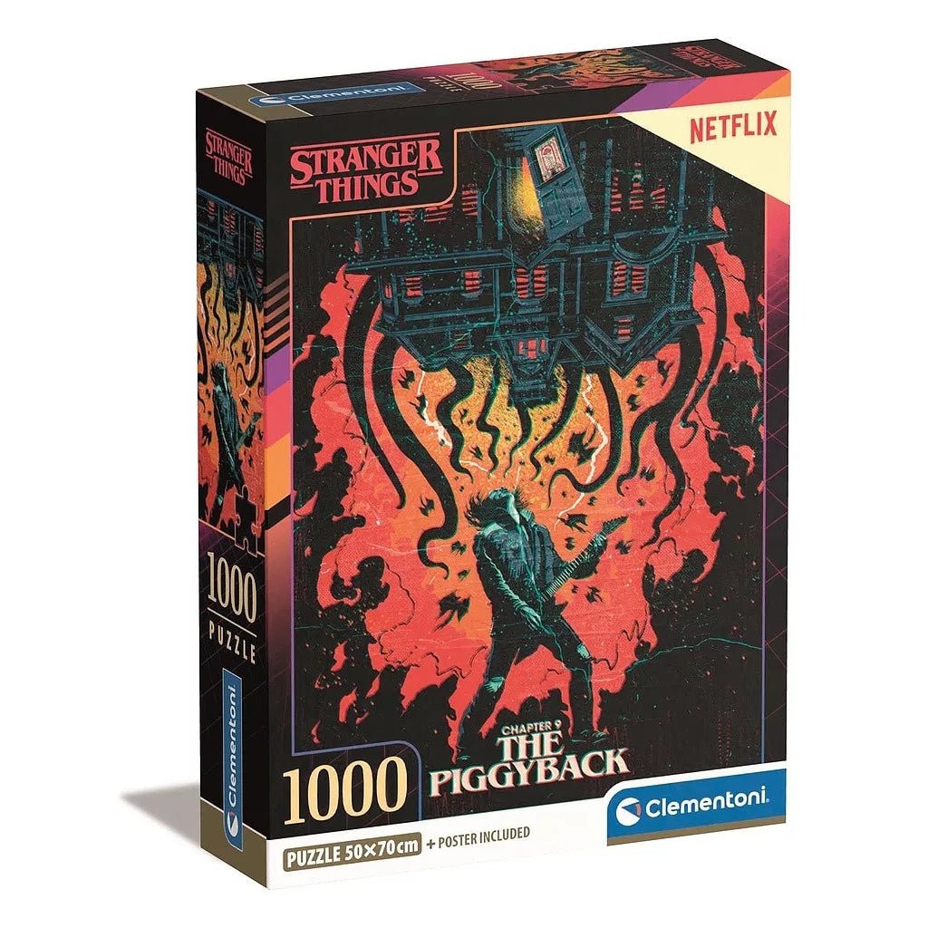 (Précommande) Puzzle compact Clementoni 1000 pièces + poster inclus Stranger Things