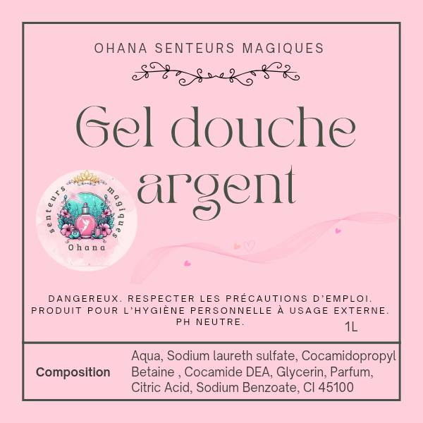 Gel douche de Luxe - Argent 1L