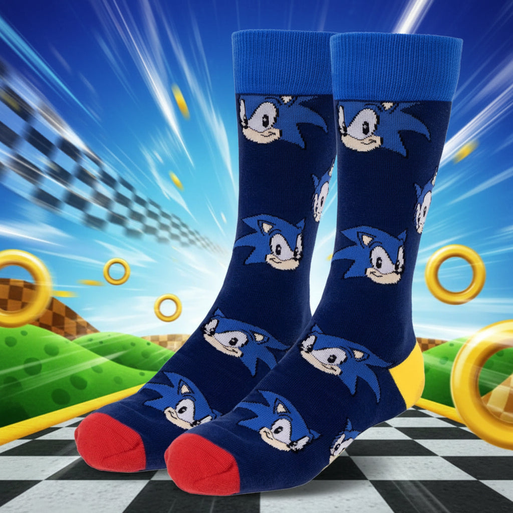 (Précommande) Chaussettes longues pour adultes Sonic 35/41