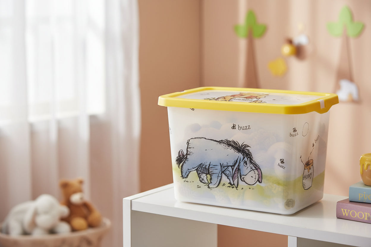 (Précommande) Boîte de rangement en plastique Disney Winnie l'ourson 7 L
