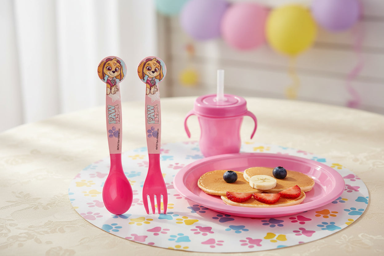 (Précommande) Ensemble de couverts en plastique Pat Patrouille - 2 pièces