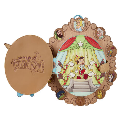 (Précommande) Sac à dos Disney Loungefly Pinocchio Cameo 28 cm