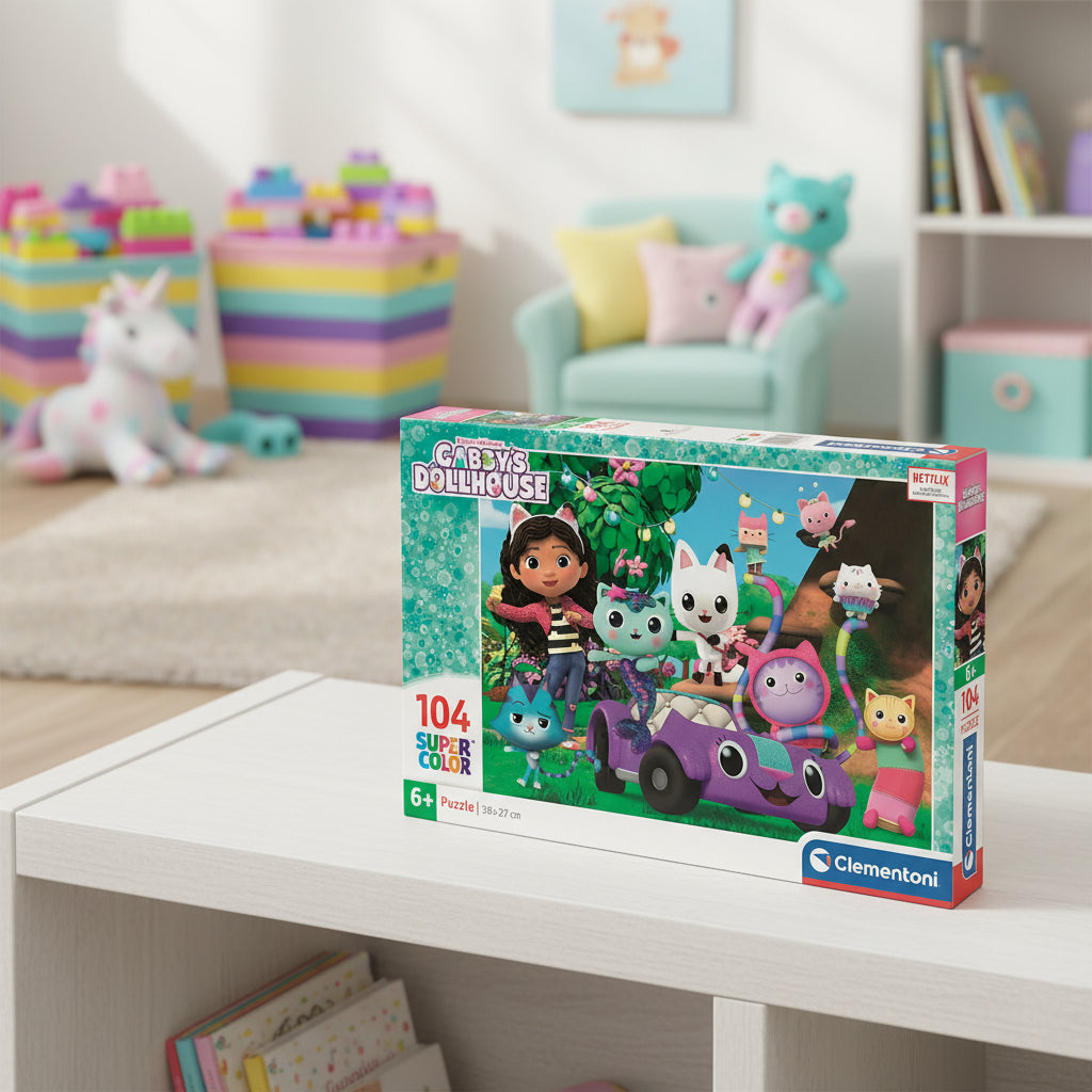 (Précommande) Puzzle Clementoni 104 pièces La maison de poupée de Gabby