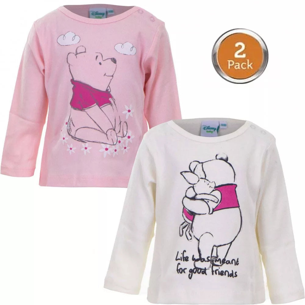 (Précommande) T-shirt bébé Disney Winnie l'ourson, haut 2 pièces 68/74 cm