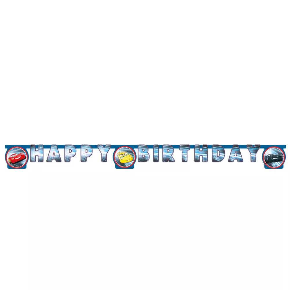 Panneau Joyeux anniversaire Cars