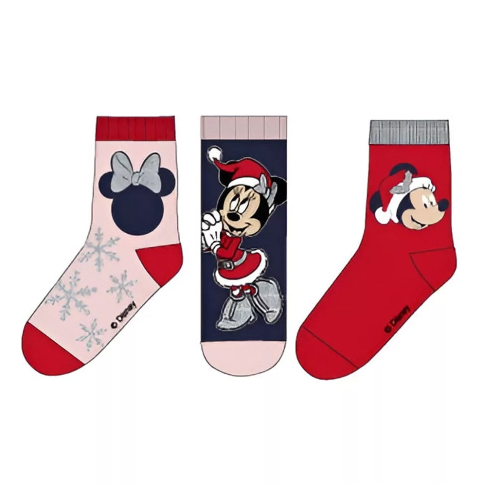 (Précommande) Chaussettes de Noël Disney Minnie pour enfants