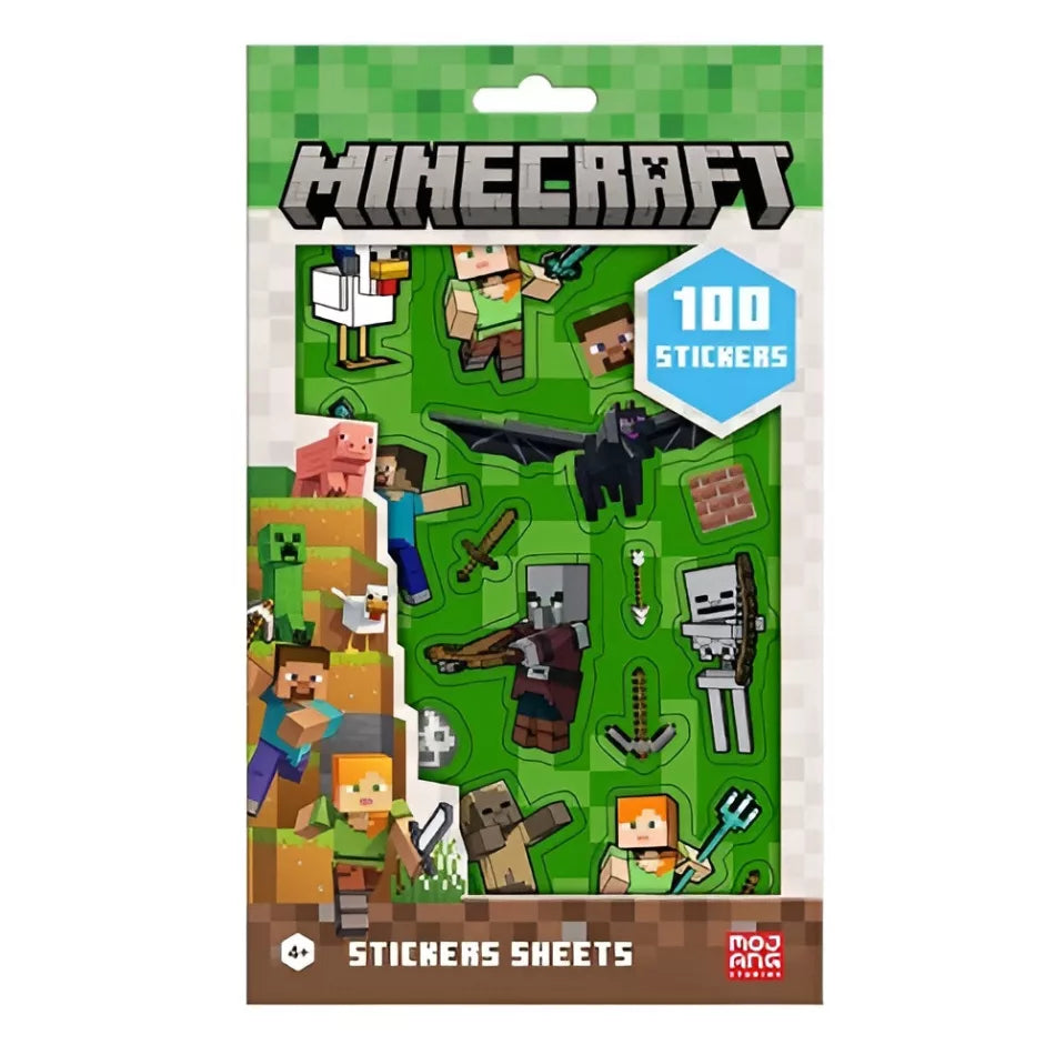 Ensemble d'autocollants Minecraft 100 stickers