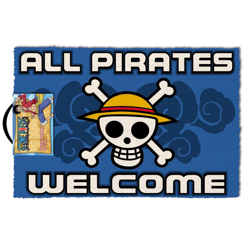 Paillasson One Piece « Tous les pirates sont les bienvenus »