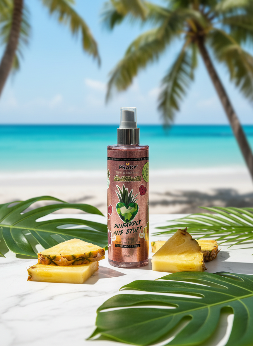 Brume corps et cheveux scintillante - Pineapple and Stuff