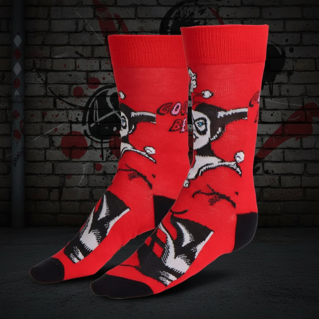(Précommande) Chaussettes longues rouges pour adultes Harley Quinn 36/43