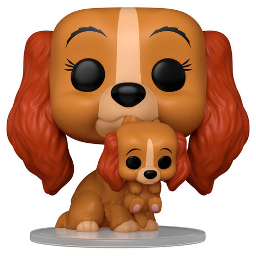 Figurine POP Disney La Belle et le Clochard Dame avec chiot