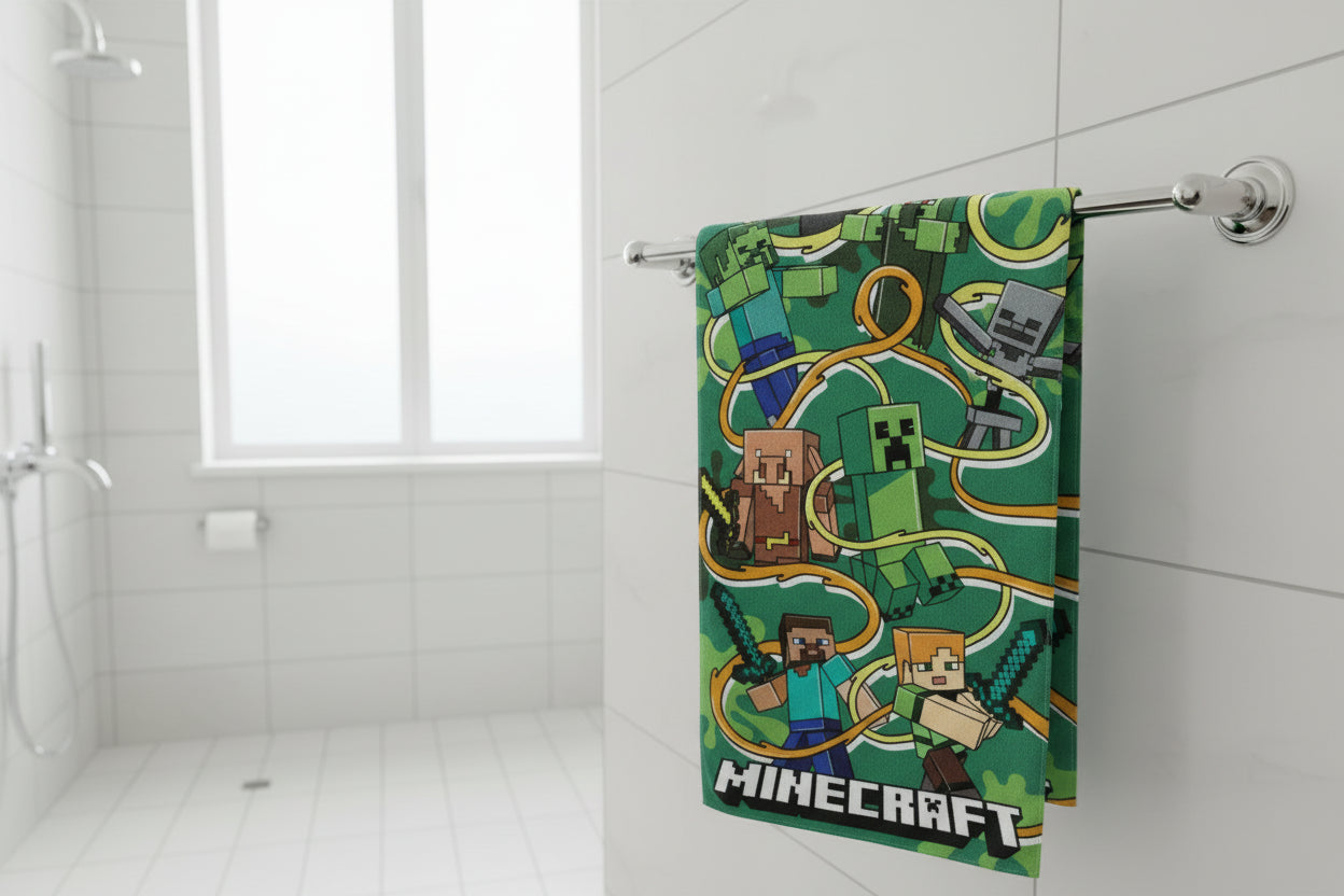 (Précommande) Serviette de bain Minecraft