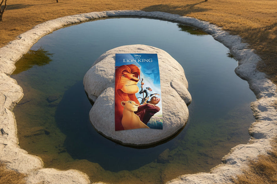 (Précommande) Serviette de bain roi lion