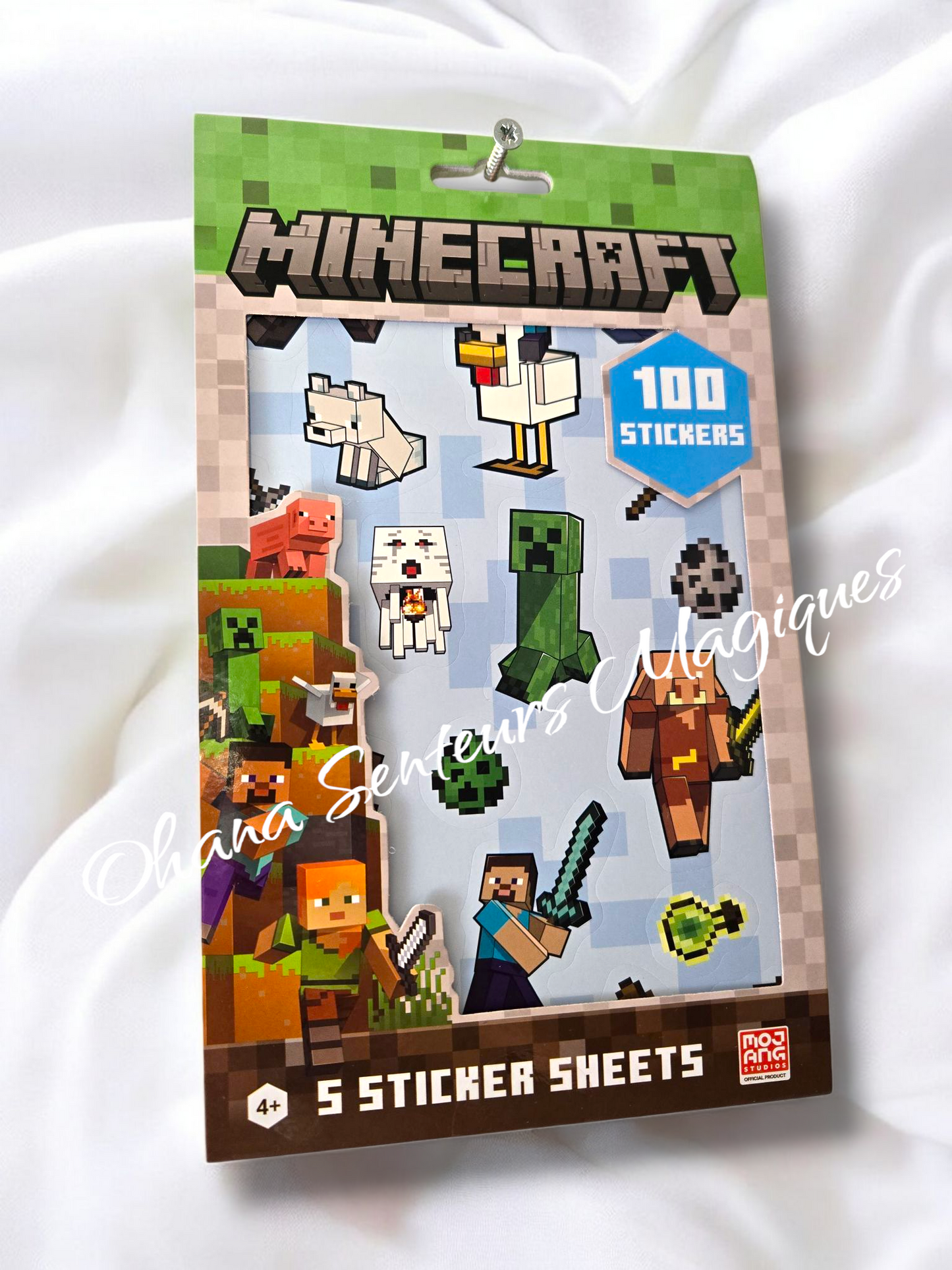 Ensemble d'autocollants Minecraft 100 stickers