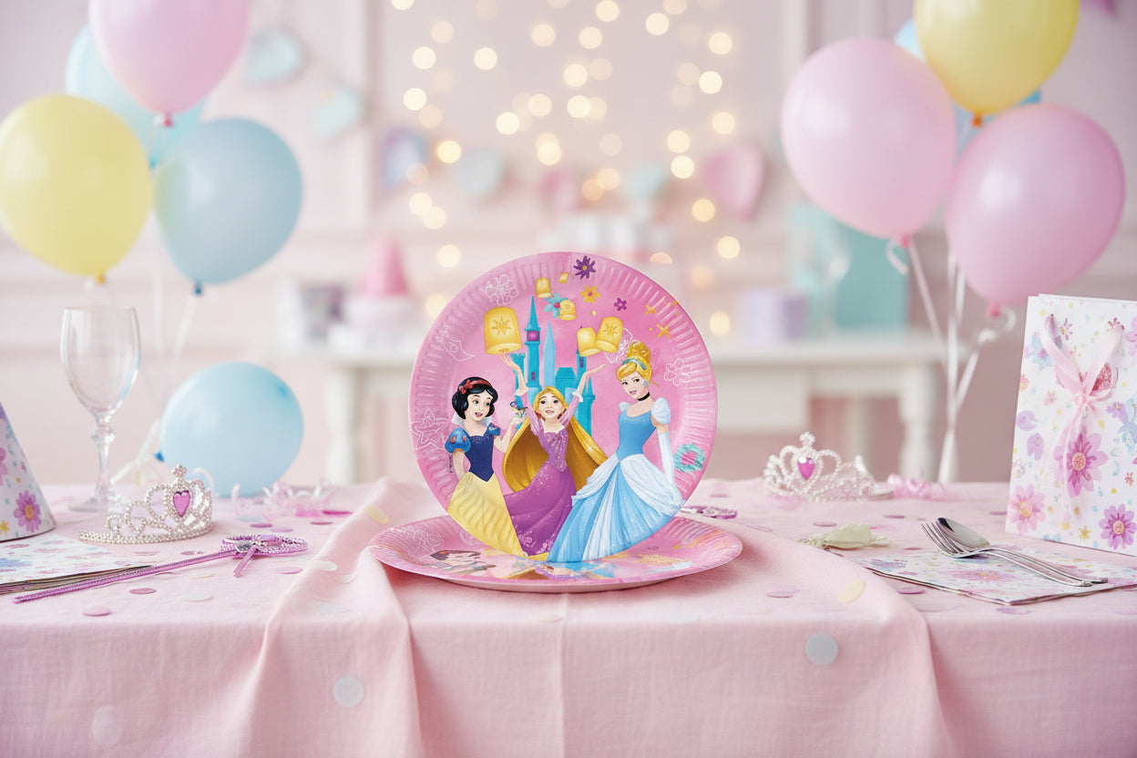 (Précommande) Assiettes en carton Princesses 23cm