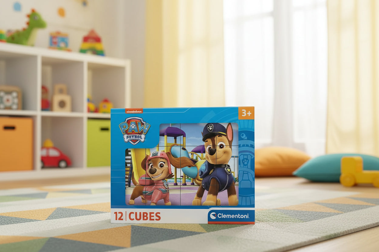 (Précommande) Puzzle 12 cubes Pat Patrouille