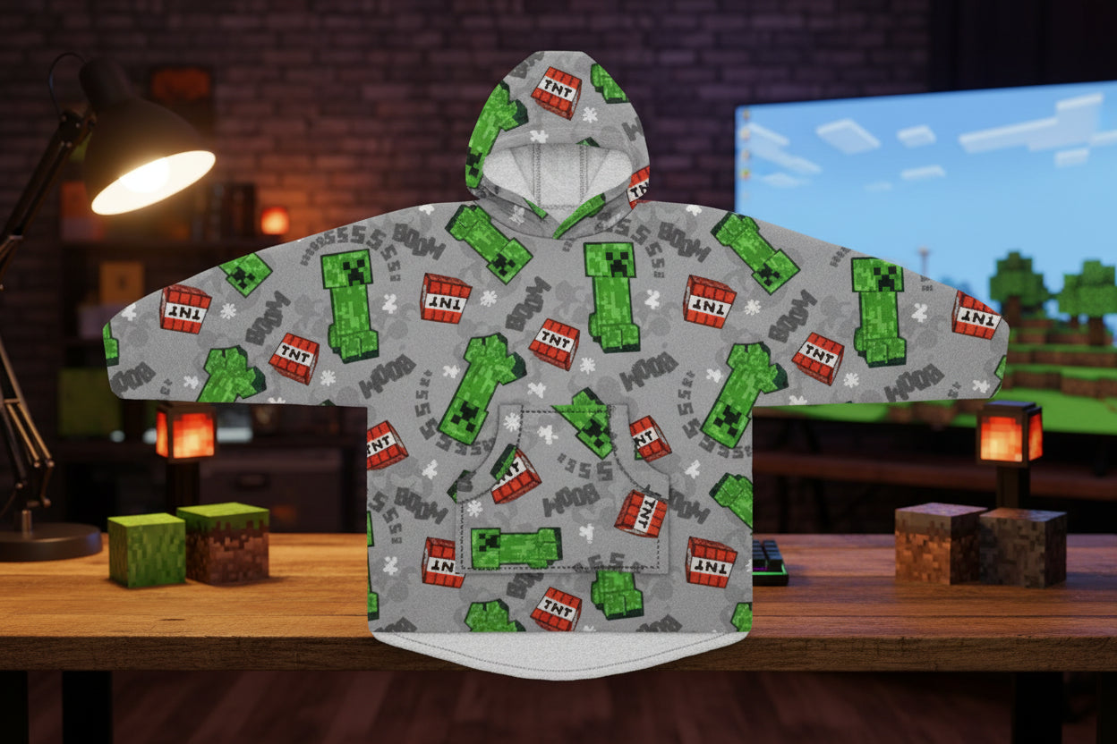 (Précommande) Couverture polaire en peluche pour adulte Minecraft