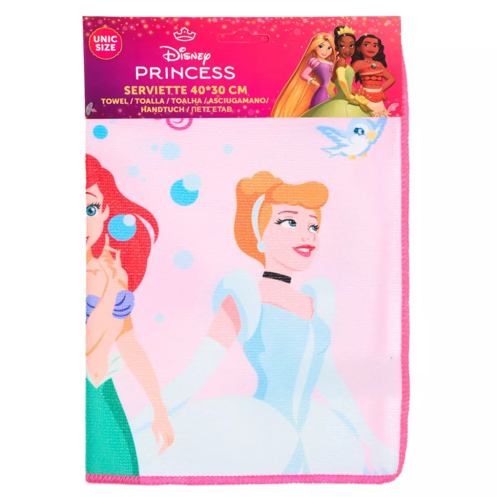 Serviette mains/visage 40x30cm - Princesses