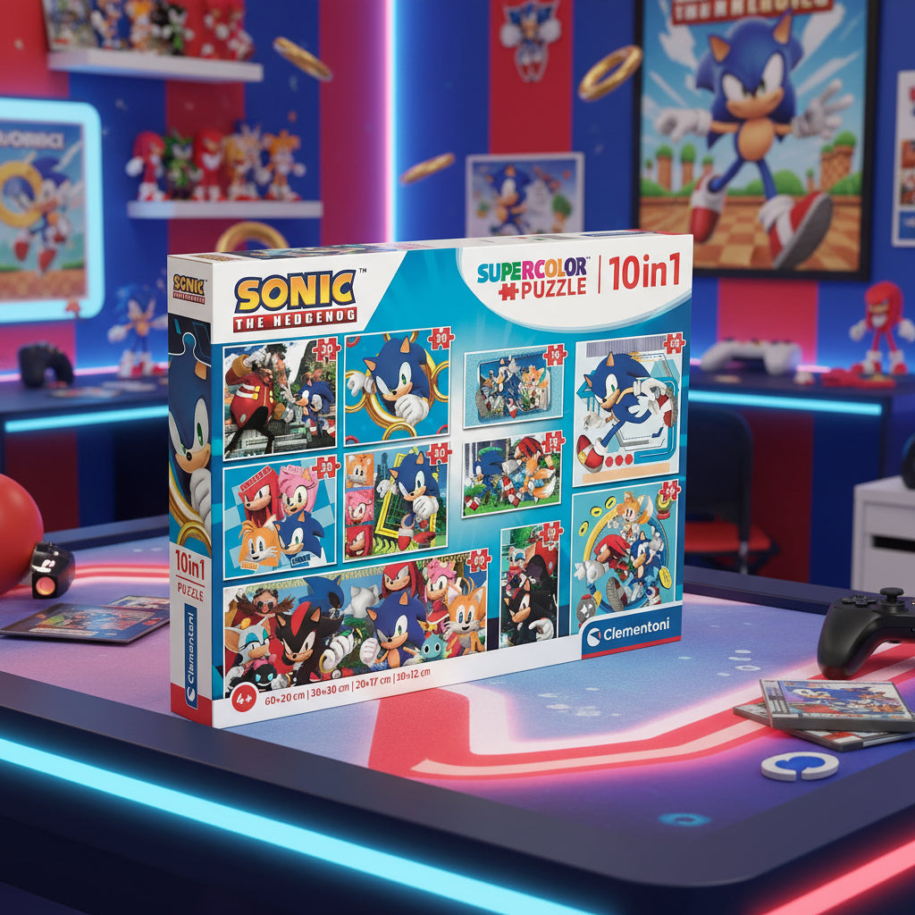 (Précommande) Puzzle 10 en 1 Sonic Clementoni