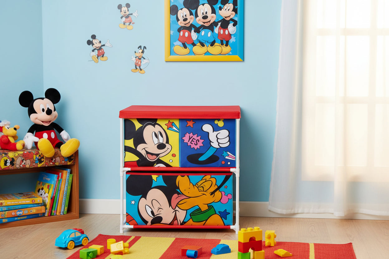 (Précommande) Support de rangement pour jouets Disney Mickey Pluto avec 3 compartiments