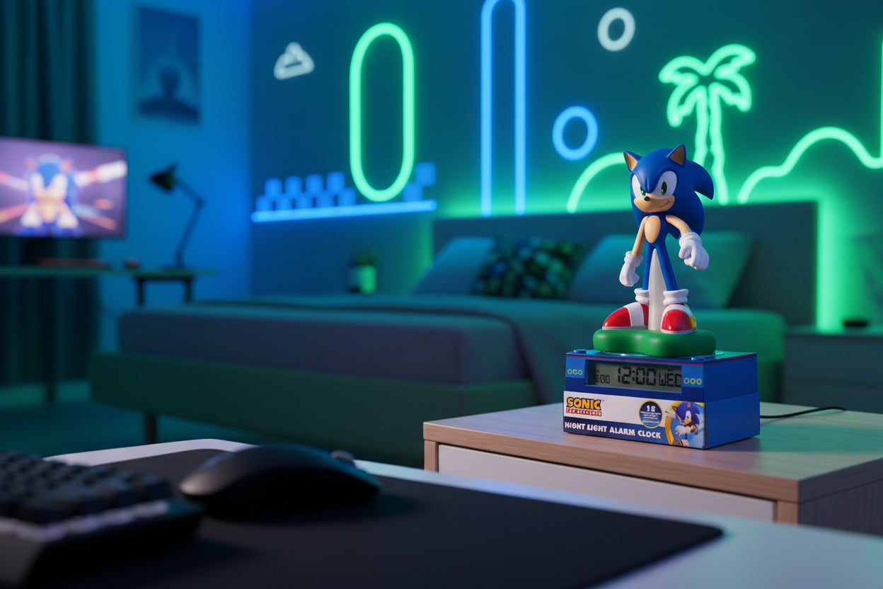 (Précommande) Veilleuse et réveil 3D Sonic