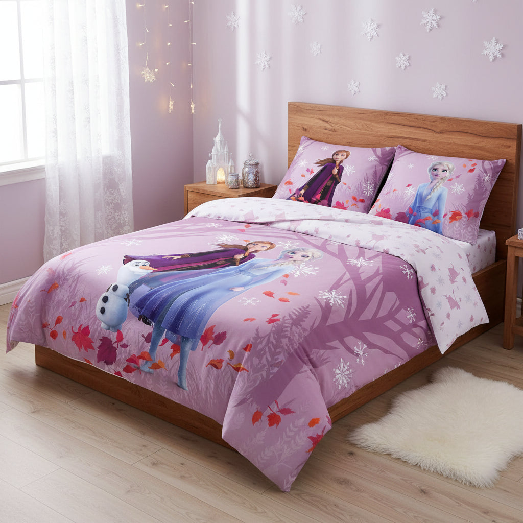 (Précommande) Parure de lit bébé phosphorescente Reine des neiges