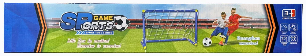 Filet de football avec but de football et ballon