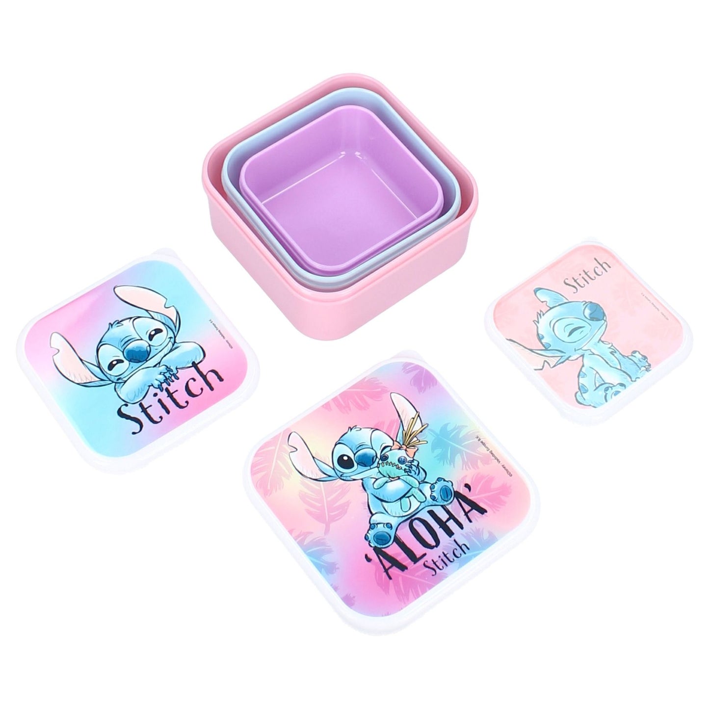 Lot boîtes à gouter - Stitch