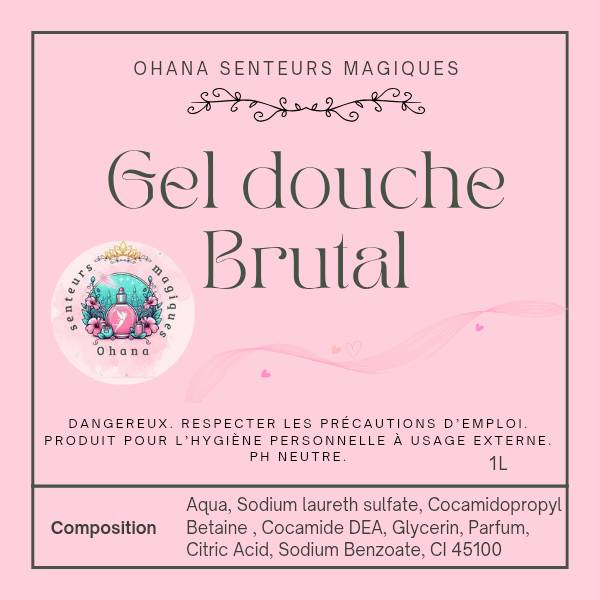 Gel douche de Luxe Brutal 1L Sauvage Dior