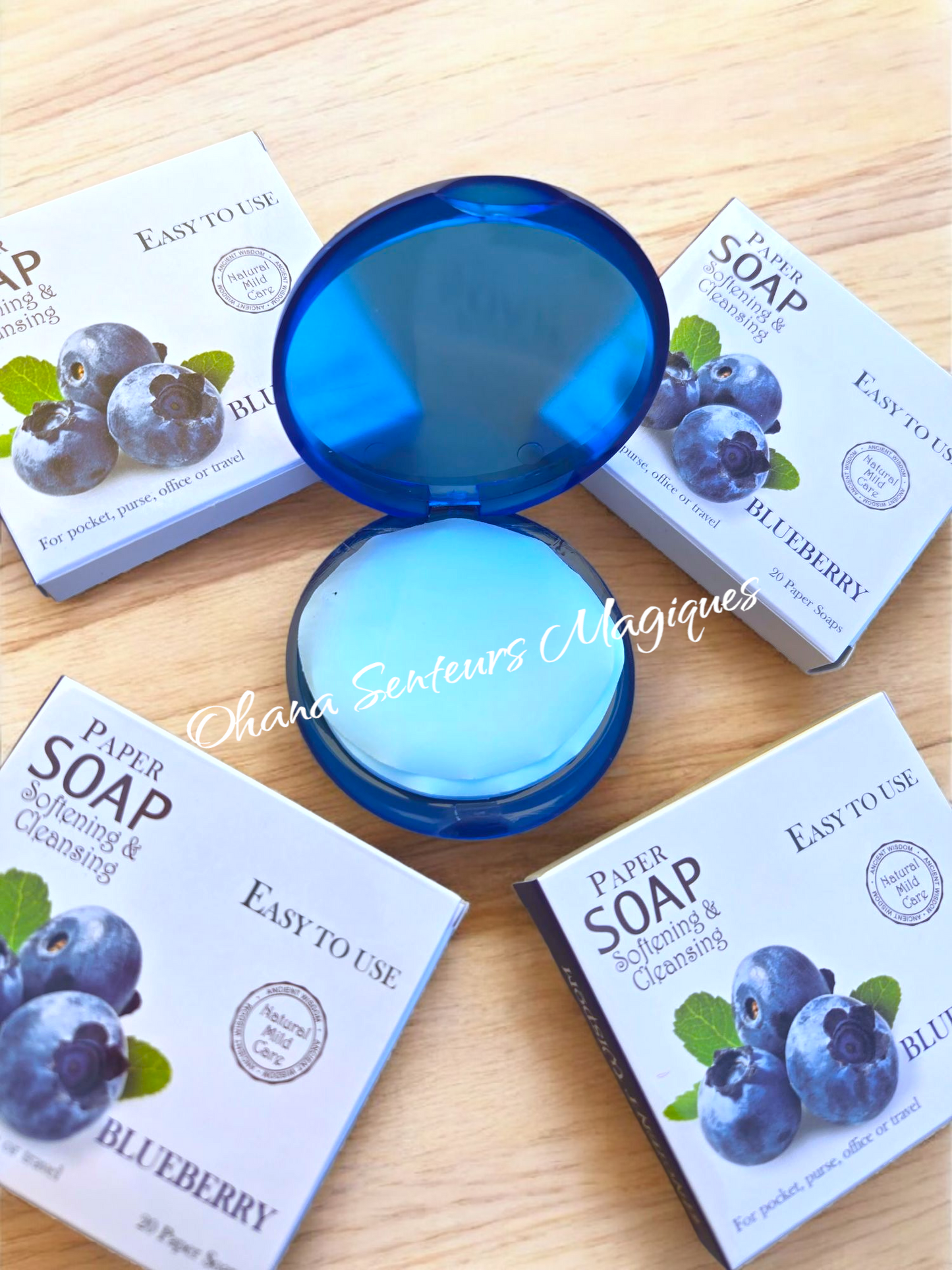 20 Feuilles de savons - Myrtille