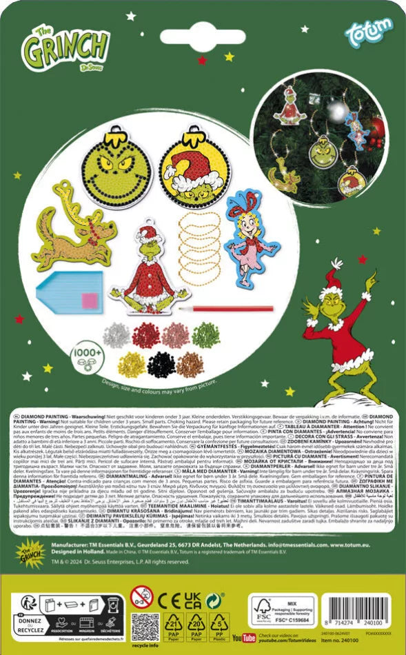 Diamant painting à suspendre - Grinch