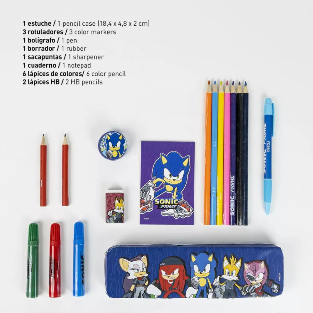 Ensemble de papeterie - Sonic