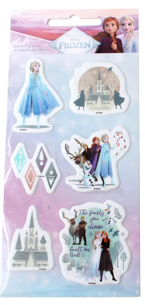 Ensemble d'autocollants éponge gonflés Reine des neiges