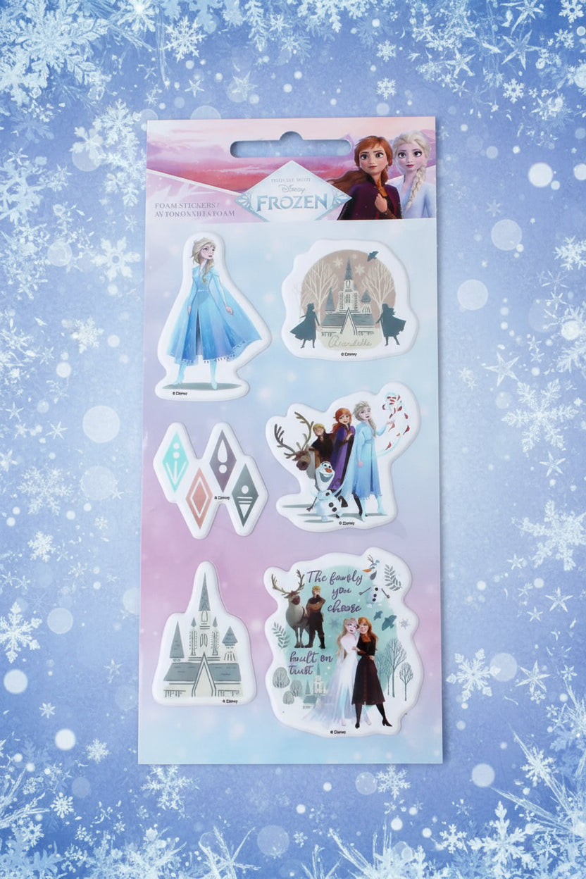(Précommande) Ensemble d'autocollants éponge gonflés Reine des neiges