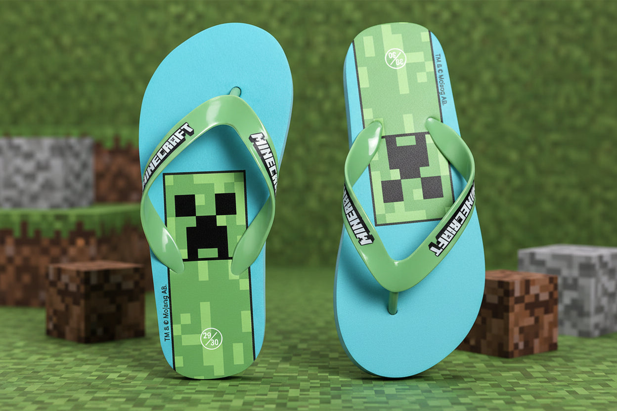 (Précommande)Tongs Minecraft pour enfants