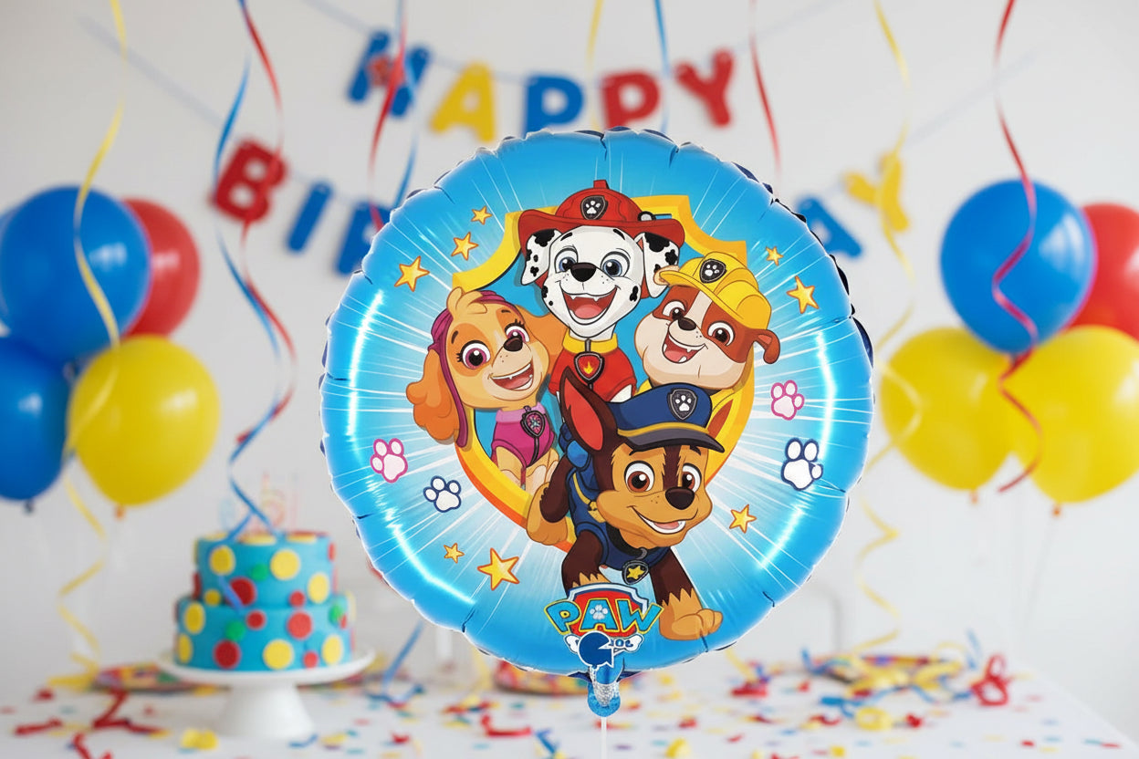 (Précommande) Ballon en aluminium 46cm Pat Patrouille