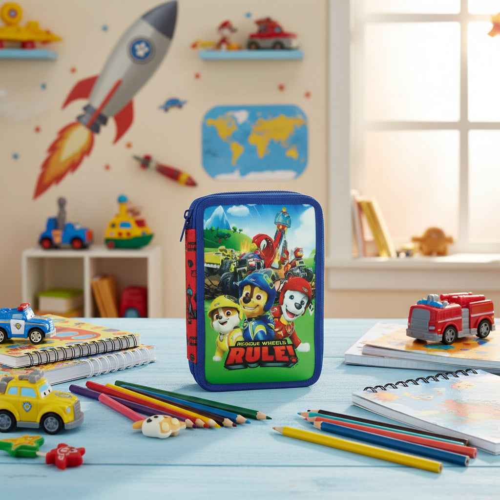 (Précommande) Trousse à crayons remplie Pat Patrouille 2 niveaux