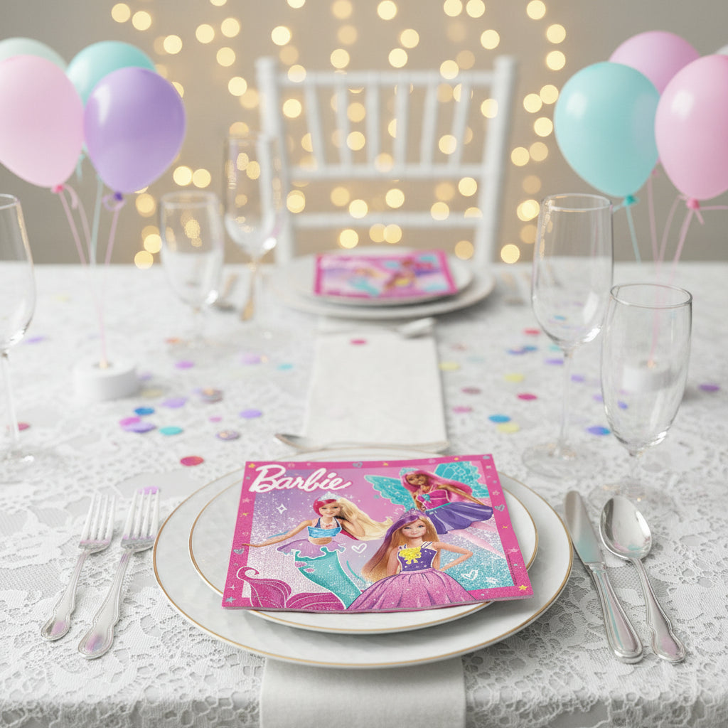 (Précommande) Serviettes en papier Barbie 20 pièces