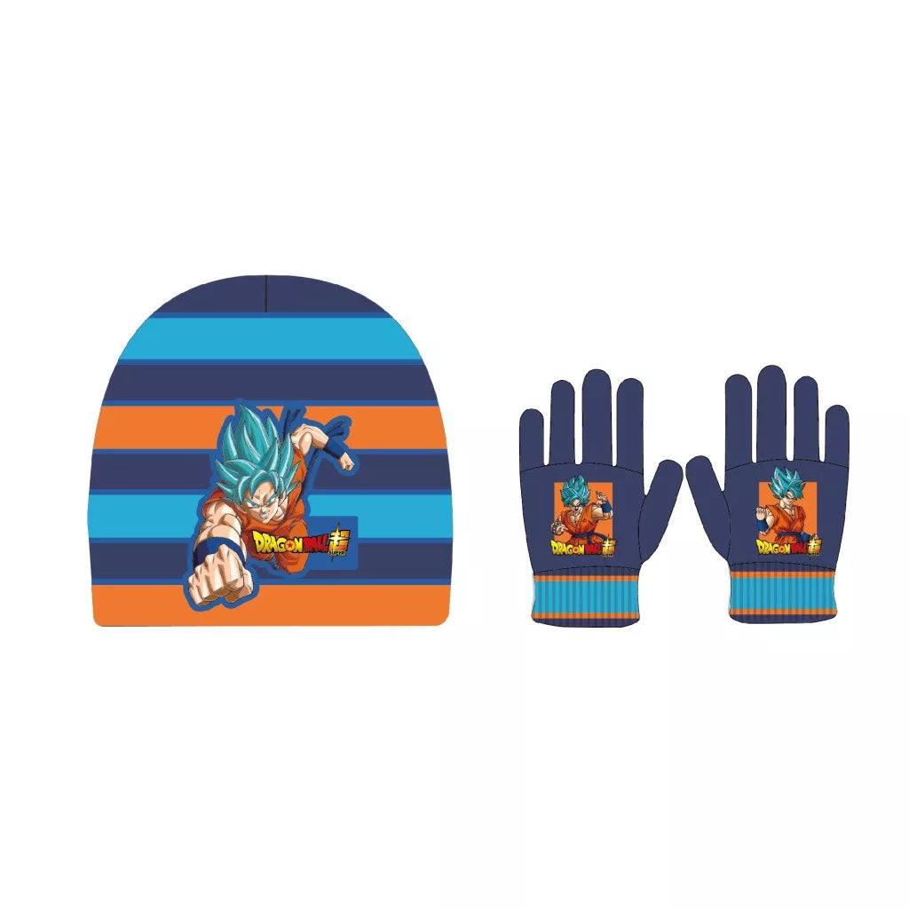 (Précommande) Ensemble bonnet et gants Dragon Ball pour enfants