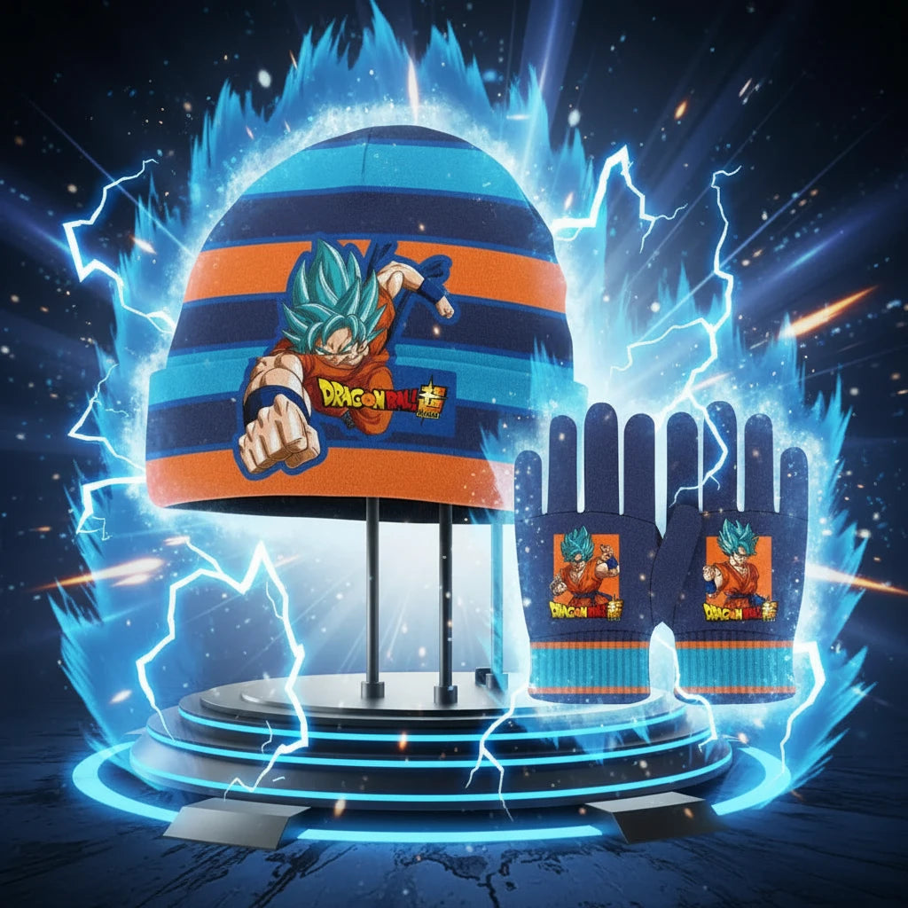 (Précommande) Ensemble bonnet et gants Dragon Ball pour enfants